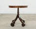 Arteriors Regency Style Round Veneered Center Table