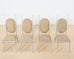 Set of Four Arthur Court Horned Antler Aluminum Dining Chairs