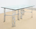 Arthur Court Saguaro Aluminum Double Pedestal Dining Table