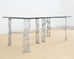 Arthur Court Saguaro Aluminum Double Pedestal Dining Table