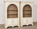 Pair of Baker Architectural Neoclassical Style Painted Library Bookcases