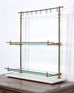 French Bronze Marble Patisserie Pastry Shelf Display Stand