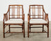 Set of Eight McGuire Organic Modern Rattan Balboa Dining Chairs