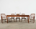 Set of Eight McGuire Organic Modern Rattan Balboa Dining Chairs