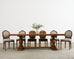 Set of Four French Louis XVI Style Walnut Dining Chairs