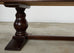 Country French Provincial Oak Farmhouse Baluster Leg Dining Table