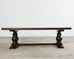 Country French Provincial Oak Farmhouse Baluster Leg Dining Table