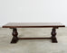 Country French Provincial Oak Farmhouse Baluster Leg Dining Table