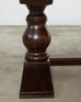 Country French Provincial Oak Farmhouse Baluster Leg Dining Table