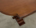 Country Italian Oak Farmhouse Trestle Dining Table Round Ends