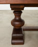 Grand Country French Oak Farmhouse Trestle Dining Table 7.5 Ft