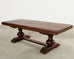 Grand Country French Oak Farmhouse Trestle Dining Table 7.5 Ft