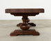 Grand Country French Oak Farmhouse Trestle Dining Table 7.5 Ft