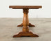 Country French Farmhouse Oak Trestle Dining Table