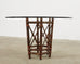McGuire Organic Modern Bamboo Glass Top Dining Table