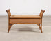 English Aesthetic Movement Bamboo Upholstered Bench Seat