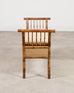 English Aesthetic Movement Bamboo Upholstered Bench Seat
