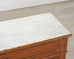 English Faux Bamboo Aesthetic Movement Marble Top Commode Dresser