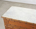English Faux Bamboo Aesthetic Movement Marble Top Commode Dresser