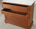 English Faux Bamboo Aesthetic Movement Marble Top Commode Dresser