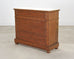 English Faux Bamboo Aesthetic Movement Marble Top Commode Dresser