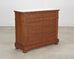 English Faux Bamboo Aesthetic Movement Marble Top Commode Dresser