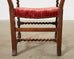 Set of Fourteen English Baroque Style Walnut Barley Twist Dining Chairs