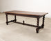 19th C. French Louis XVIII Style Oak Barley Twist Dining Table 7 Ft