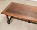19th C. French Louis XVIII Style Oak Barley Twist Dining Table 7 Ft
