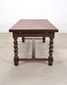 Country French Farmhouse Barley Twist Dining Table Extends 10 Ft