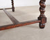 Country French Farmhouse Barley Twist Dining Table Extends 10 Ft