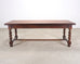 Country French Farmhouse Barley Twist Dining Table Extends 10 Ft