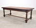 Country French Farmhouse Barley Twist Dining Table Extends 10 Ft