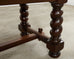 Country English Walnut Farmhouse Barley Twist Dining Table