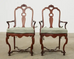 Set of Ten English Chippendale Style Mahogany Dining Chairs