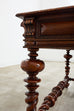 Portuguese Baroque Style Library Table by Alfonso Marina