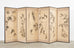 Japanese Meiji Six Panel Screen Chinese Poems with Bamboo Landscapes