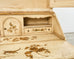 Venetian Style Chinoiserie Decorated Parcel Gilt Secretary
