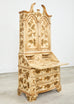 Venetian Style Chinoiserie Decorated Parcel Gilt Secretary