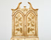Venetian Style Chinoiserie Decorated Parcel Gilt Secretary