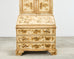 Venetian Style Chinoiserie Decorated Parcel Gilt Secretary