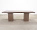 Bernhardt Linea Cerused Oak Modern Pedestal Dining Table 7.5 Ft
