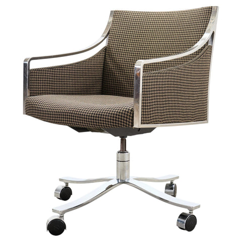 Bert England Office Swivel Steel Desk Armchair for Stow Davis
