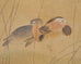 Japanese Taishō/Shōwa Painting Flock of Ducks in Winter Pond