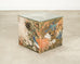 Chinese Qing Style Painted Exotic Birds Leather Trunk Table