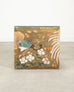 Chinese Qing Style Painted Exotic Birds Leather Trunk Table