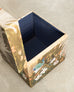 Chinese Qing Style Painted Exotic Birds Leather Trunk Table