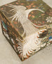 Chinese Qing Style Painted Exotic Birds Leather Trunk Table