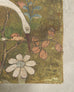 Chinese Qing Style Painted Exotic Birds Leather Trunk Table