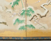 Japanese Showa Four Panel Screen Snowy Winter Landscape